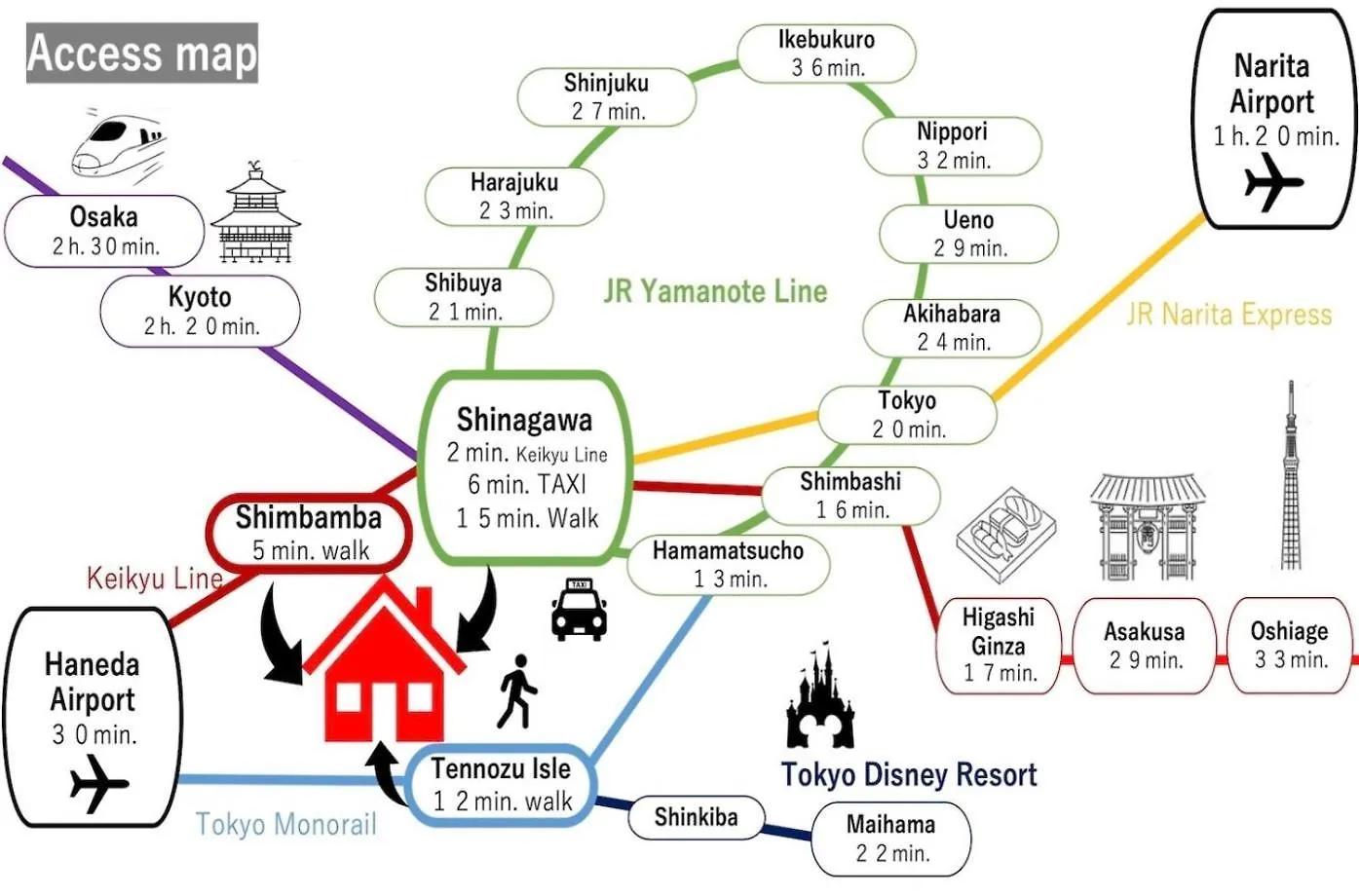 Prázdninový dům Vila Lido North Shinagawa Prefektura Tokio